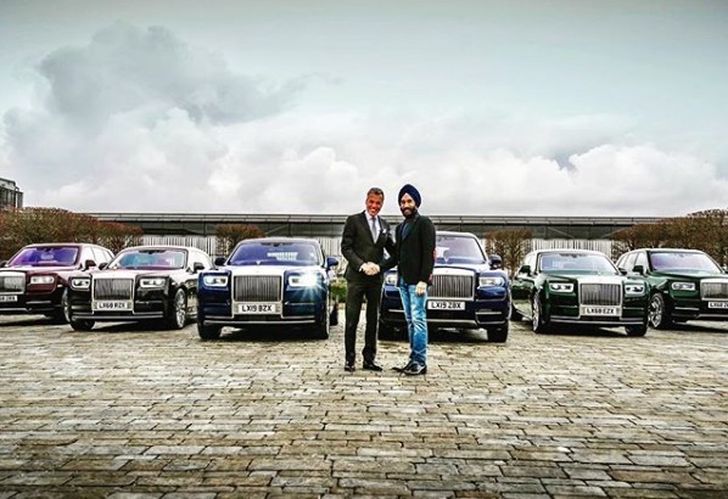 Рубен Сингх купил сразу шесть автомобилей Rolls-Royce