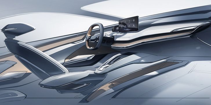 Салон Skoda Vision iV