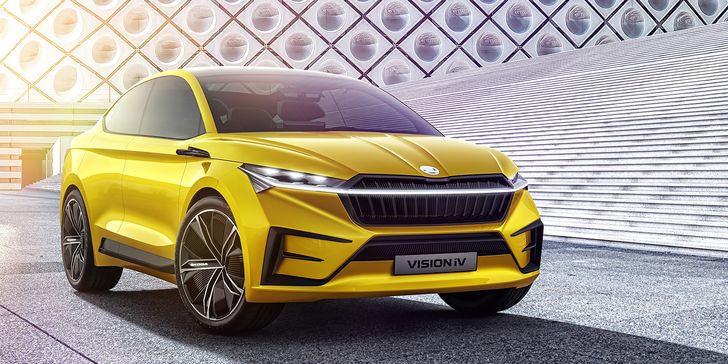 Skoda показала электрический кроссовер Skoda Vision iV