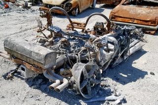 Сгоревший Porsche