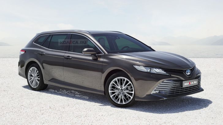 Появились первые рендеры универсала Toyota Camry