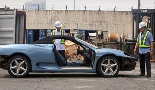 Ferrari 360 перед уничтожением