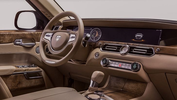 Интерьер автомобиля Aurus