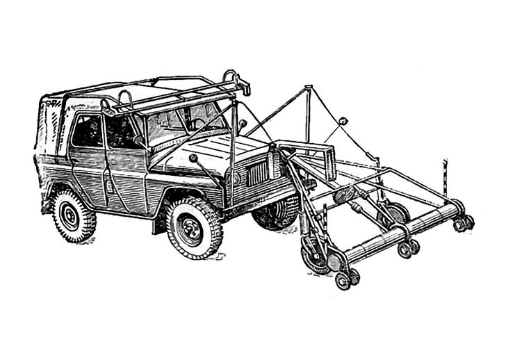 Миноискатель на базе УАЗ-469