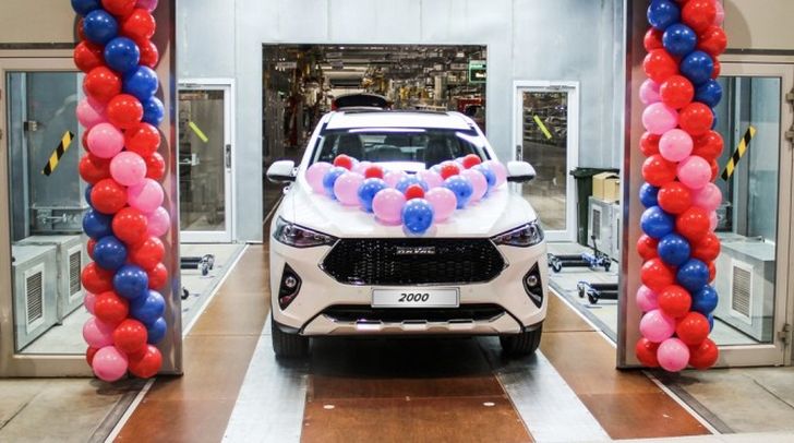 В России выпустили 2-тысячный кроссовер Haval F7