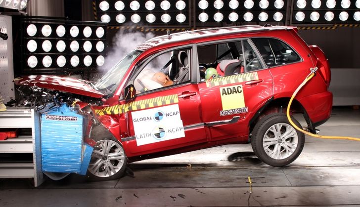 Кроссовер Chery Tiggo 3 «провалил» краш-тест