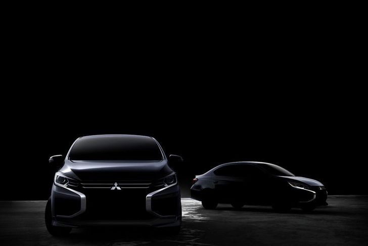 Mitsubishi анонсировала тизером обновленные Mirage и Attrage