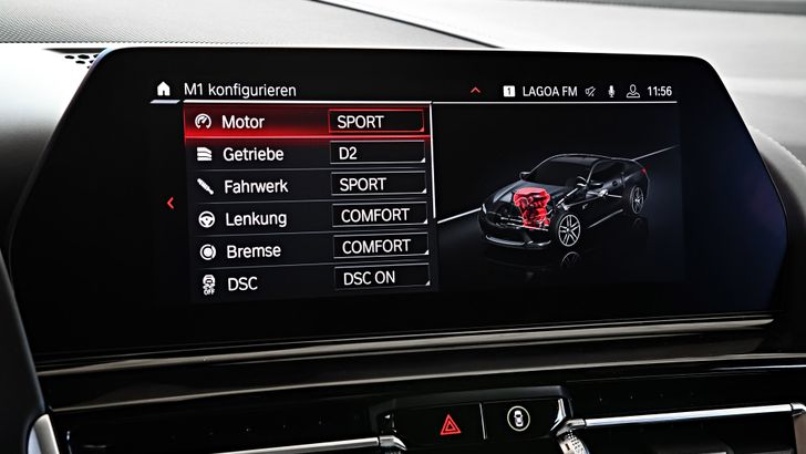 Интерьер BMW M8 Coupe