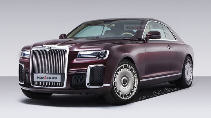 Появились первые изображения большого купе Aurus