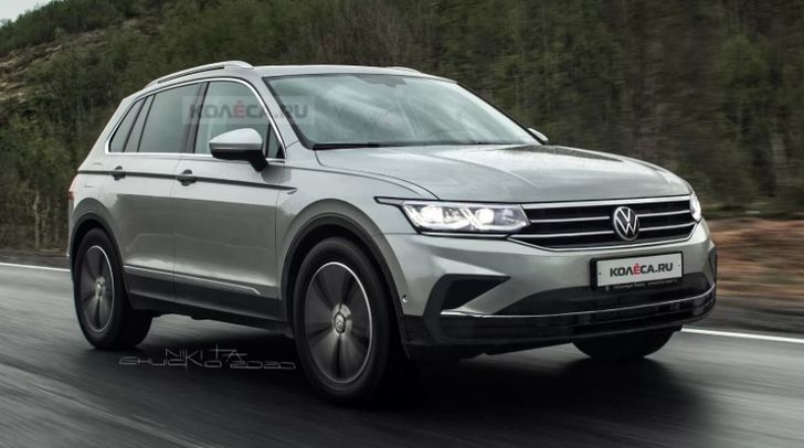 Опубликованы первые изображения нового Volkswagen Tiguan