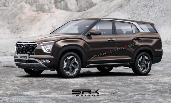 Появилось первое изображение семиместной Hyundai Creta