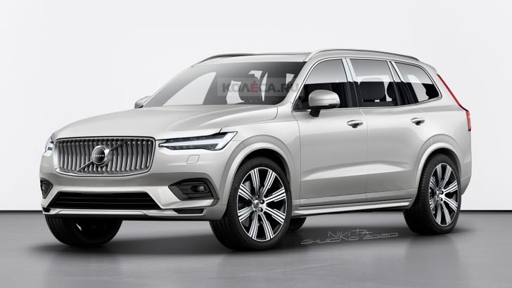 Появились первые изображения кроссовера Volvo XC100