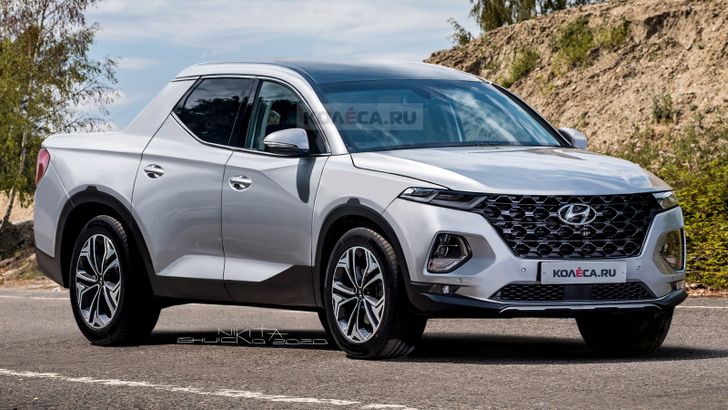 Появились первые изображения нового пикапа Hyundai Santa Cruz