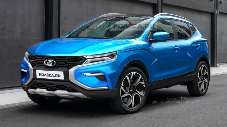 Появились изображения нового компактного кроссовера от Lada