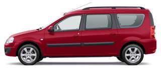 LADA Largus в цвете "Красный сплав"