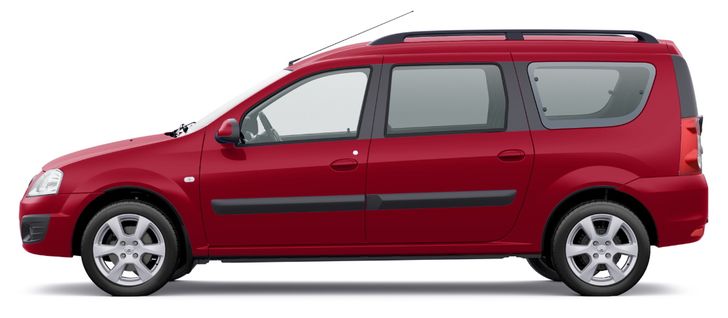 LADA Largus в цвете "Красный сплав"