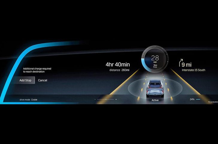 Дисплей Cadillac Lyriq