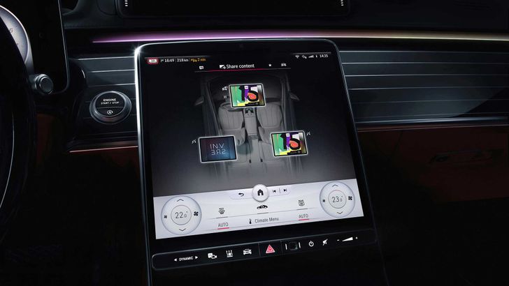 Новый MBUX в S-Class W223