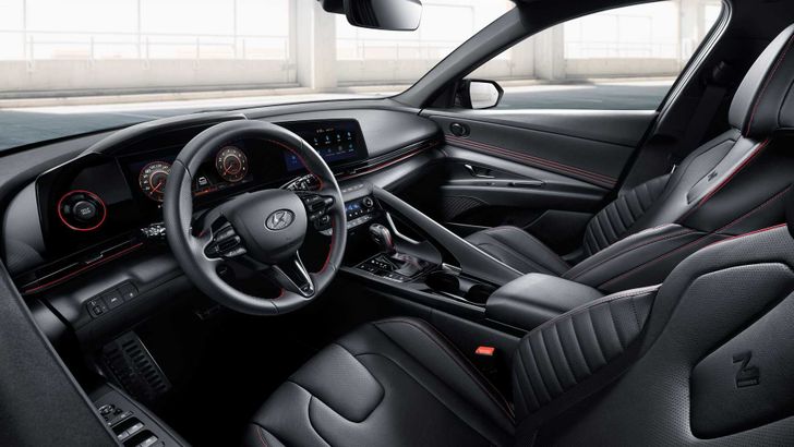 Интерьер Hyundai Elantra N Line