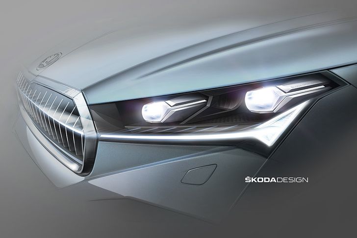 Передняя фара Skoda Enyaq iV