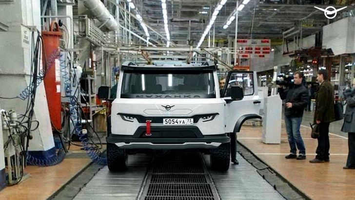 Компания УАЗ показала необычный дизайн УАЗ «Буханки»