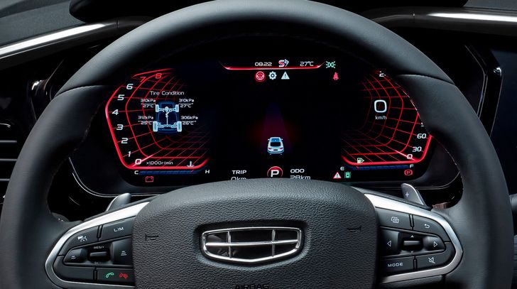 Интерьер Geely Tugella