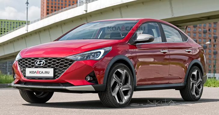 Появились первые изображения кросс-седана Hyundai Solaris