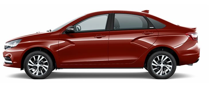 LADA Vesta CNG в цвете красный «Сердоголик»