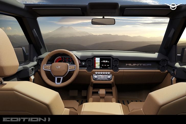 Рендер интерьера нового УАЗ «Хантер»