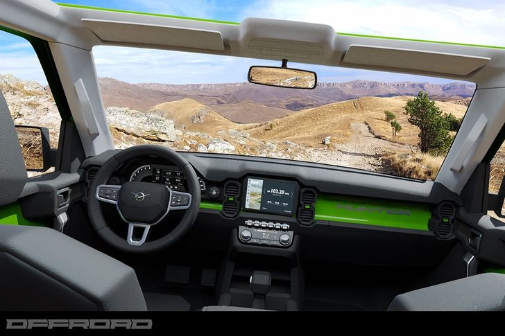 Рендер интерьера нового УАЗ «Хантер»