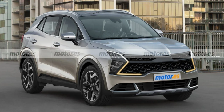 Новый кроссовер Kia Sportage 2022 появился на рендерах