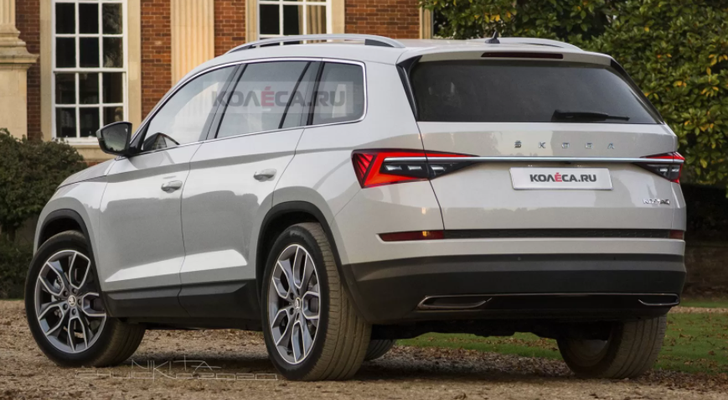 Рендер обновленного Skoda Kodiaq