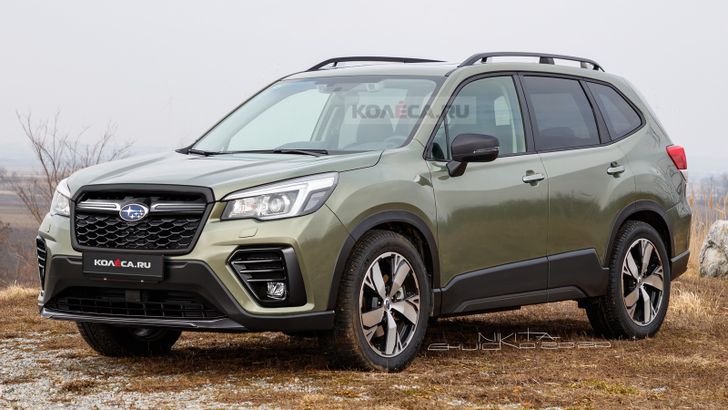 Появились первые изображения обновленного кроссовера Subaru Forester