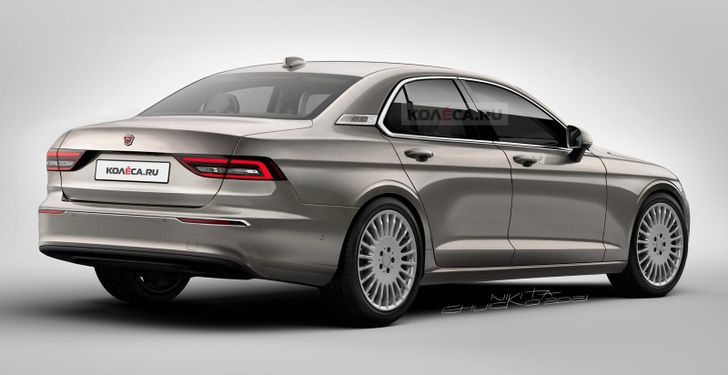 Рендер возрожденной ГАЗ-3102 «Волга»