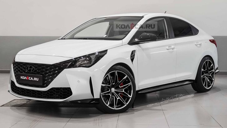 Появились первые рендеры Hyundai Solaris в премиальном тюнинге