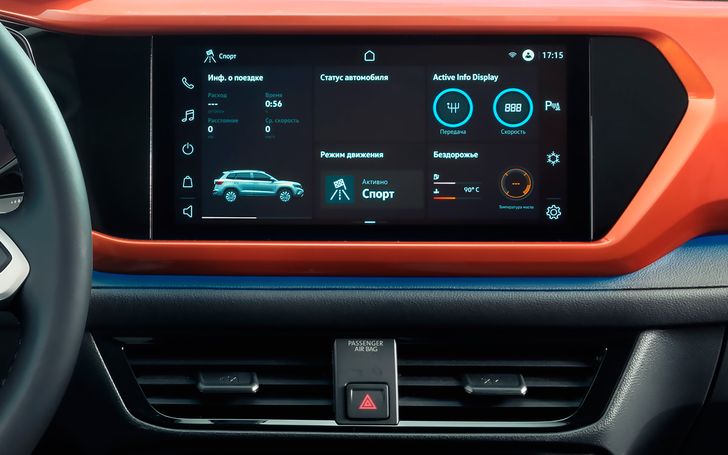 Интерьер Volkswagen Taos