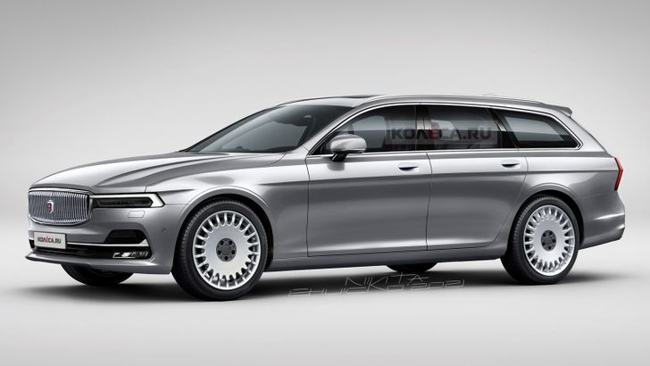 Изображения нового универсала ГАЗ-3102 Волга показали в Сети