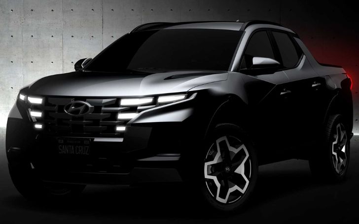 Hyundai представил первые изображения нового пикапа Santa Cruz 2022 года