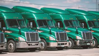 Стоянка тягачей