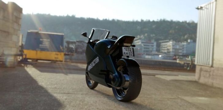 Рендер электромотоцикла «Урал»