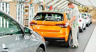 Производство новой Skoda Fabia