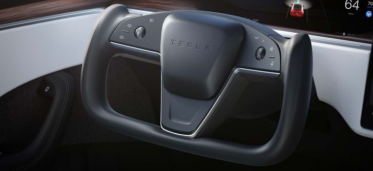 Руль-штурвал в Tesla Model-S