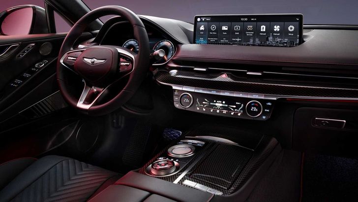 Интерьер Genesis G80 Sport