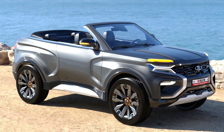 Автодизайнер Шторм представил кабриолет LADA Vision 4×4 в стиле Range Rover Evoque