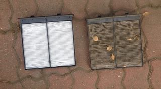 Чистый и грязный воздушные фильтры