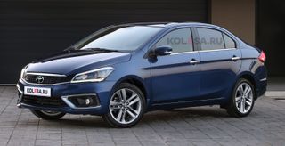 Рендер нового седана Toyota