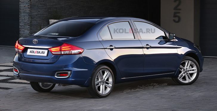 Рендер нового седана Toyota