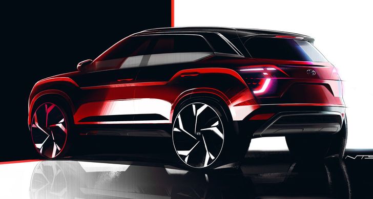 Hyundai впервые опубликовала изображения обновленного кроссовера Hyundai Creta 2022 года