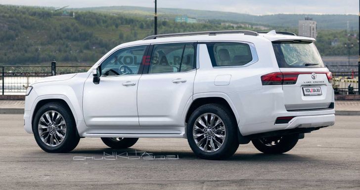 Рендер удлиненного Toyota Land Cruiser 300