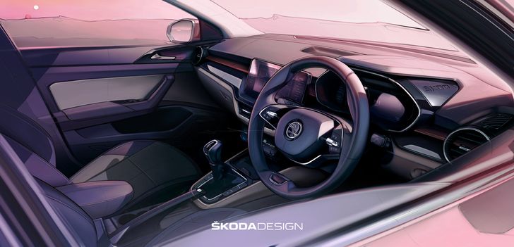 Интерьер Skoda Slavia